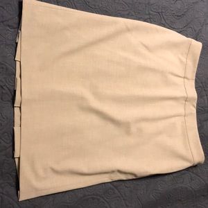 Loft khaki pencil skirt